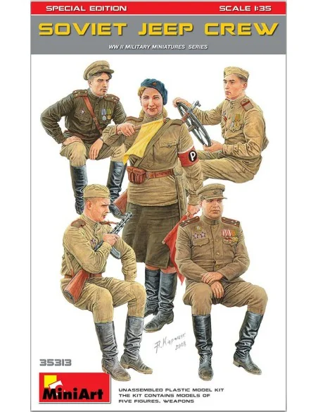 Soviet Jeep Crew. Special Edition, 1/35 - MiniArt 35313