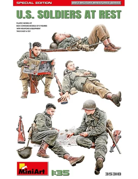 U.S. Soldiers at Rest. Special Edition, 1/35 - MiniArt 35318