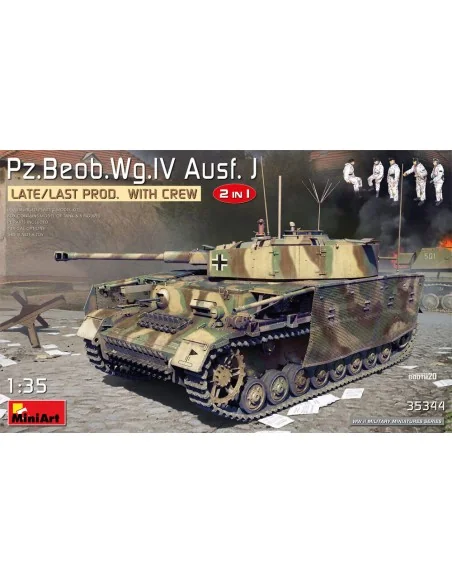Pz.Beob.Wg.IV Ausf. J Late/Last Prod. 2 in 1 w/Crew, 1/35 - MiniArt...