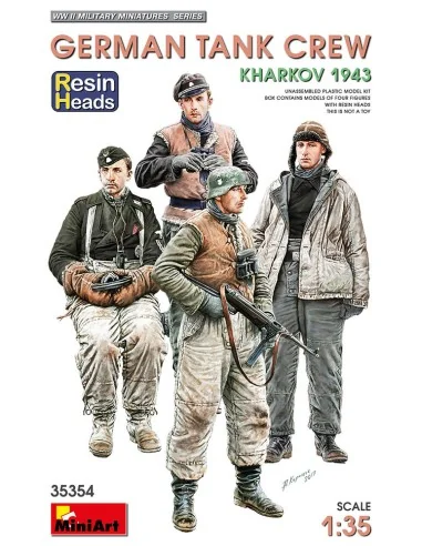 German Tank Crew.Kharkov 1943. Resin Heads, 1/35 - MiniArt 35354