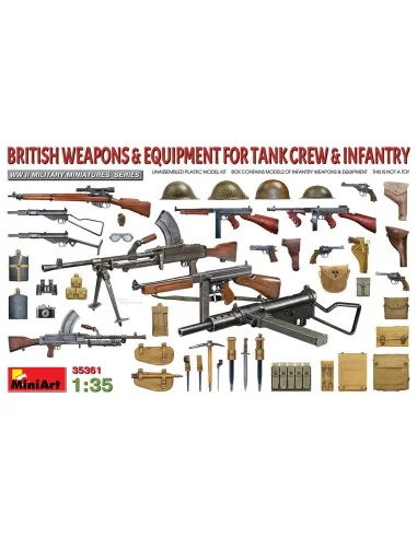 British Weapons & Equipment For Tank Crew & Infantry, 1/35 - MiniAr...