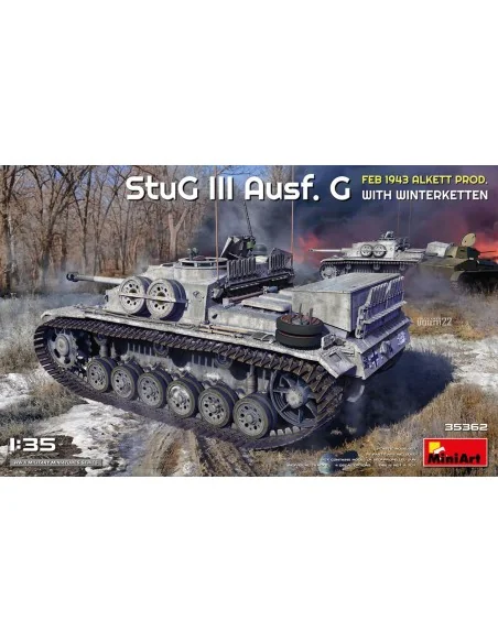 StuG III Ausf. G Feb 1943 Alkett Prod. with Winterketten, 1/35 - Mi...