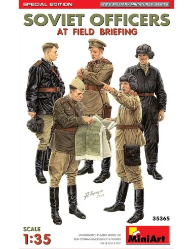 SOVIET OFFICERS AT FIELD BRIEFING. SPECIAL EDITION, 1/35 - MiniArt ...