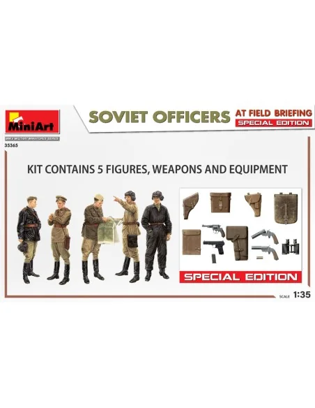 SOVIET OFFICERS AT FIELD BRIEFING. SPECIAL EDITION, 1/35 - MiniArt ...
