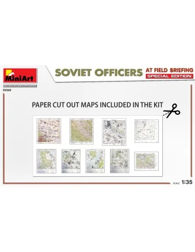 [NO_DESC] SOVIET OFFICERS AT FIELD BRIEFING. SPECIAL EDITION, 1/35 ...