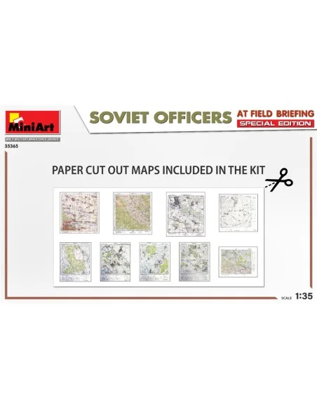 SOVIET OFFICERS AT FIELD BRIEFING. SPECIAL EDITION, 1/35 - MiniArt ...