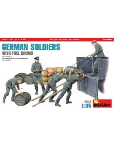 German Soldiers w/ Fuel Drums. Special Edition (35041 & 35597 6 dru...