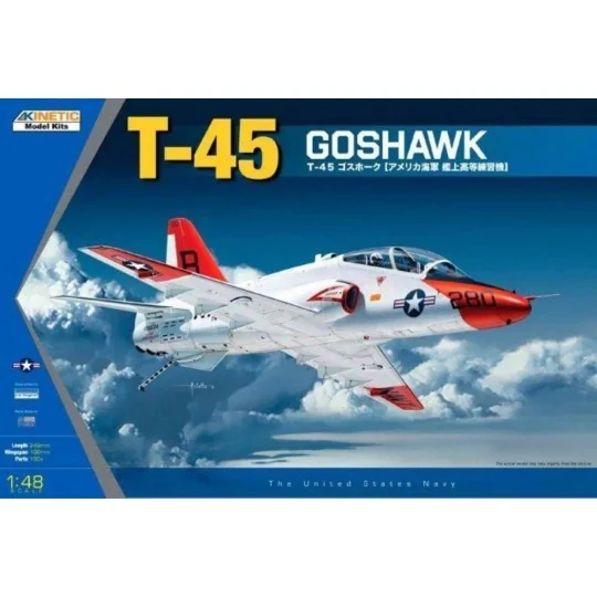 T-45A/C Goshawk Navy Trainer Jet, 1/48 - KINETIC K48038