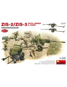 ZIS-2/ZIS-3 With LIMBER & CREW. 2 IN 1, 1/35 - MiniArt 35369