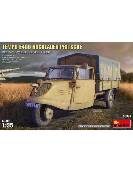 Tempo E400 Hochlader Pritsche. German 3-Wheel Delivery Truck, 1/35 ...