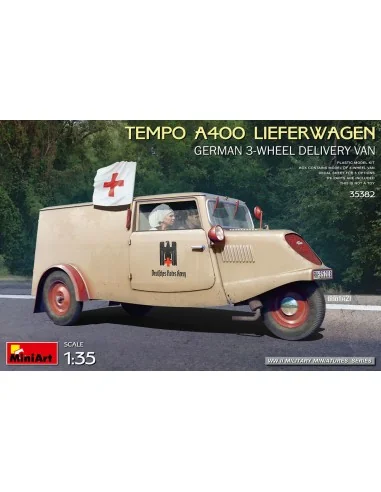 Tempo A400 Lieferwagen. German 3-Wheel Delivery Van, 1/35 - MiniArt...