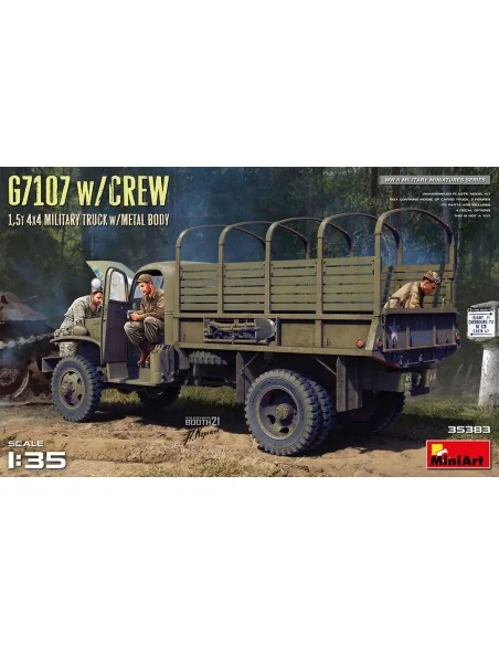 G7107 w/CREW 1, 5t 4X4 CARGO TRUCK w/METAL BODY, 1/35 - MiniArt 35383