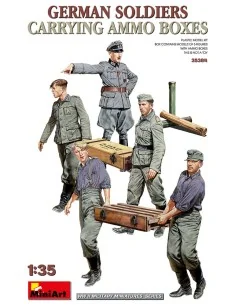 German Soldiers Carrying Ammo Boxes, 1/35 - MiniArt 35384