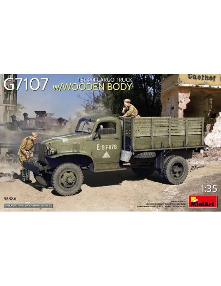 1, 5t 4x4 G7107 Cargo Truck w/Wooden Body, 1/35 - MiniArt 35386