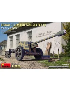 German 7.5cm Anti-Tank Gun PaK 40. Early Prod, 1/35 - MiniArt 35394