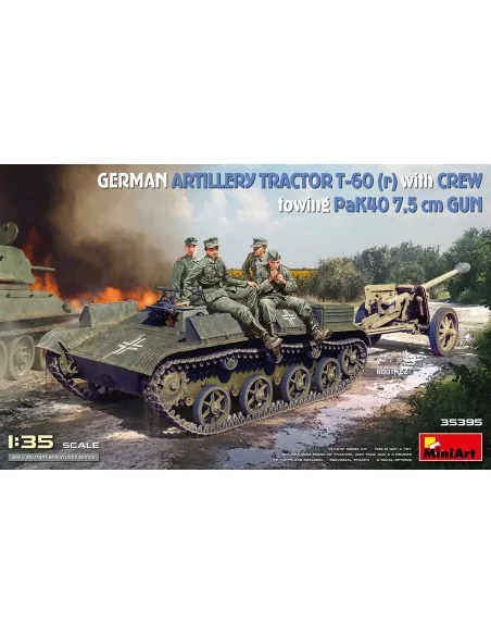 [NO_DESC] German Artillery Tractor T-60 (r) w/PaK40 Gun & Crew, 1/3...