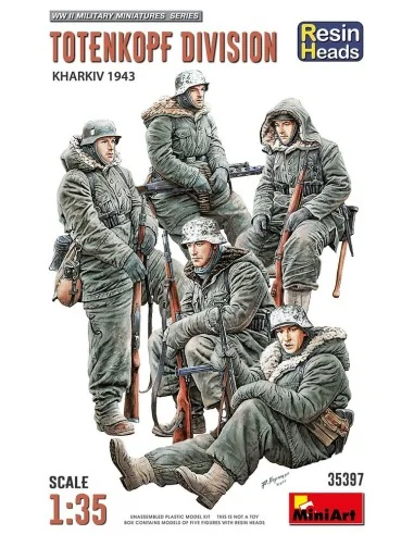 Totenkopf Division. Kharkov 1943. Resin Heads, 1/35 - MiniArt 35397