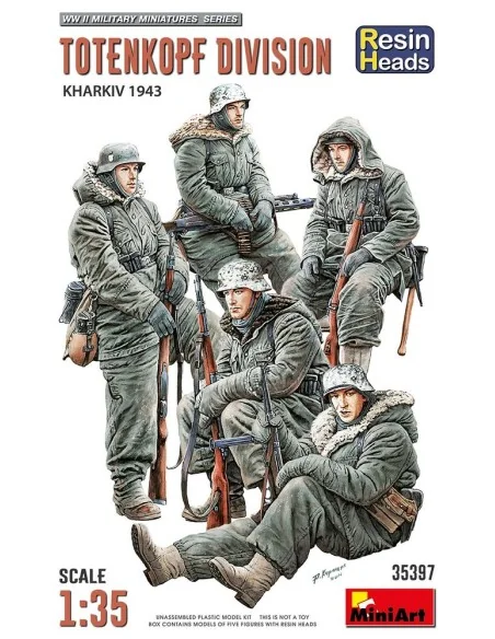 Totenkopf Division. Kharkov 1943. Resin Heads, 1/35 - MiniArt 35397