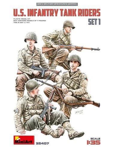U.S. Infantry Tank Riders. Set 1, 1/35 - MiniArt 35407