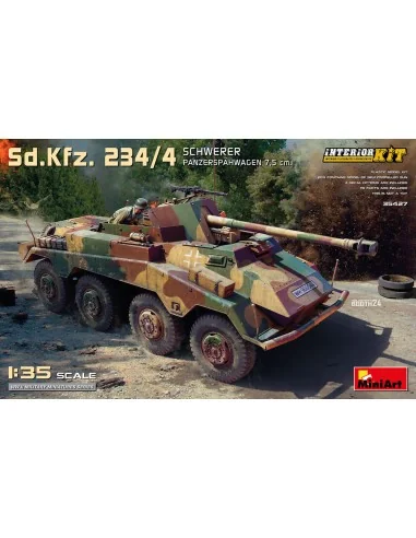 Sd.Kfz. 234/4 Schwerer Panzerspahwagen 7, 5 cm. Interior Kit, 1/35 ...