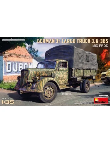German 3t Cargo Truck 3, 6-36S Mid Prod, 1/35 - MiniArt 35456