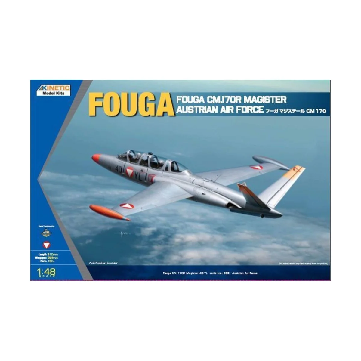 Fouga Magister CM 170 Austria - KINETIC K48059