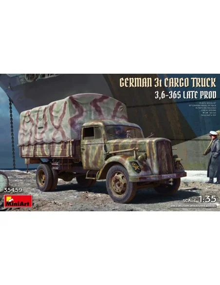 [NO_DESC] German 3t Cargo Truck 3, 6-36S Late Prod, 1/35 - MiniArt ...