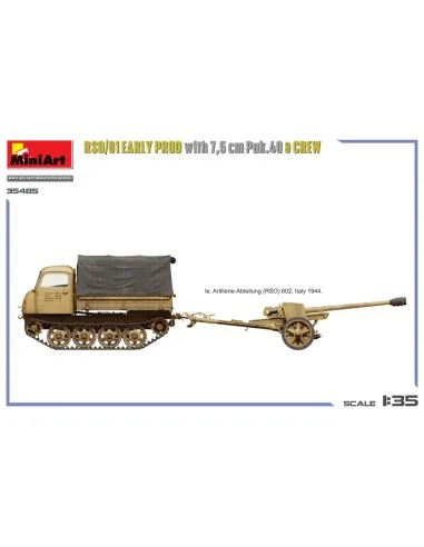 RSO/01 Early Prod. with 7, 5 cm Pak.40 & Crew, 1/35 - MiniArt 35485