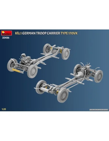 Kfz.1 German Troop Carrier Type 170VK, 1/35 - MiniArt 35486