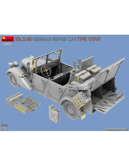 Kfz.2/40 German Repair Car Type 170VK, 1/35 - MiniArt 35495