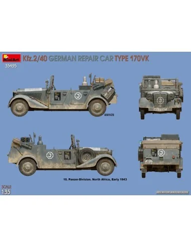 Kfz.2/40 German Repair Car Type 170VK, 1/35 - MiniArt 35495