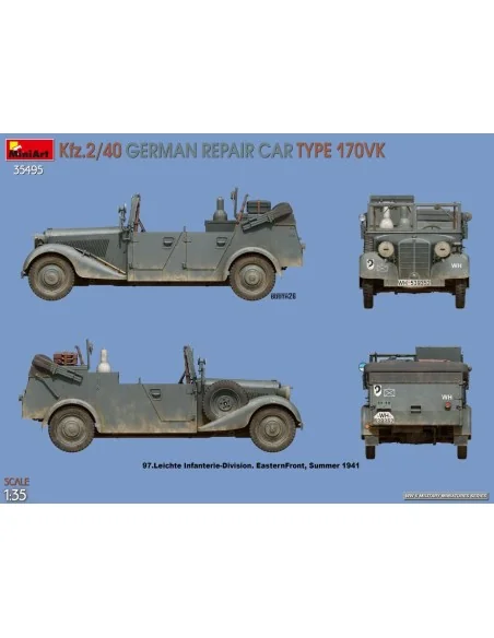Kfz.2/40 German Repair Car Type 170VK, 1/35 - MiniArt 35495