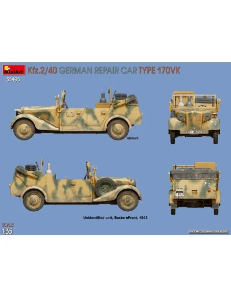 Kfz.2/40 German Repair Car Type 170VK, 1/35 - MiniArt 35495