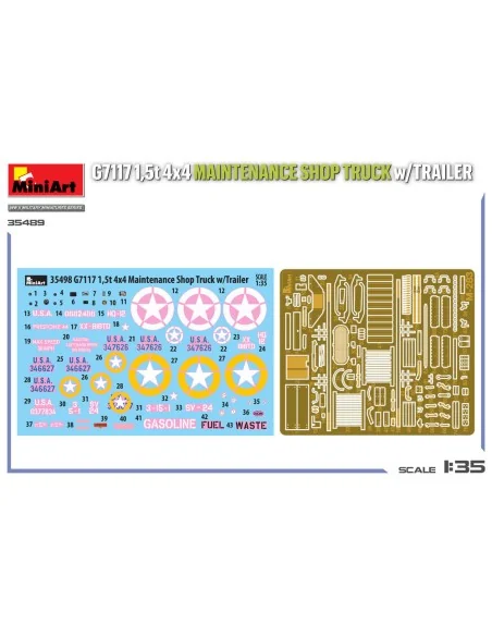 G7117 1, 5t 4x4 Maintenance Shop Truck w/Trailer, 1/35 - MiniArt 35498