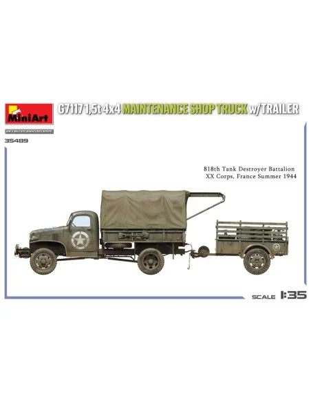 G7117 1, 5t 4x4 Maintenance Shop Truck w/Trailer, 1/35 - MiniArt 35498