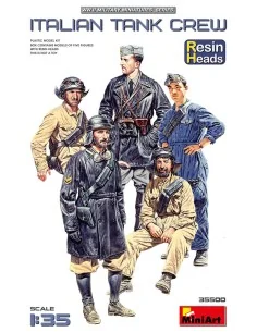Italian Tank Crew. Resin Heads, 1/35 - MiniArt 35500