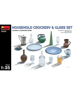 Household Crockery & Glass Set, 1/35 - MiniArt 35559