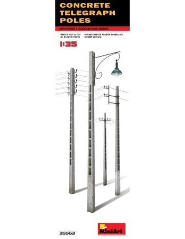 [NO_DESC] Concrete Telegraph Poles, 1/35 - MiniArt 35563