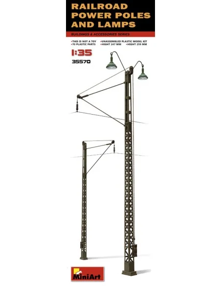 Railroad Power Poles & Lamps, 1/35 - MiniArt 35570