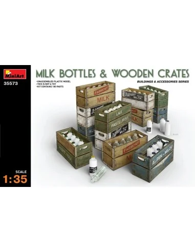 Milk Bottles & Wooden Crates, 1/35 - MiniArt 35573