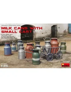 Milk Cans with Small Cart, 1/35 - MiniArt 35580