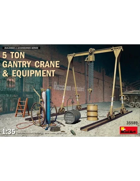 5 Ton Gantry Crane & Equipment, 1/35 - MiniArt 35589