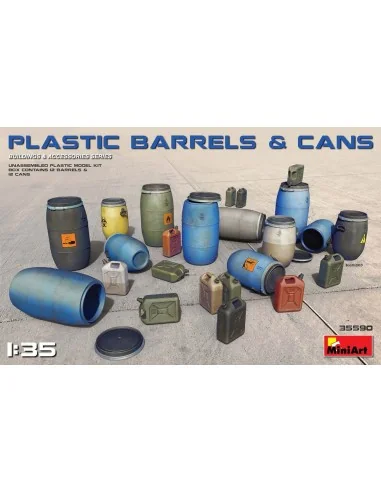 [NO_DESC] Plastic Barrels & Cans, 1/35 - MiniArt 35590