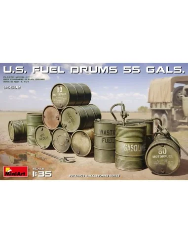 U.S. Fuel Drums (55 Gals.), 1/35 - MiniArt 35592