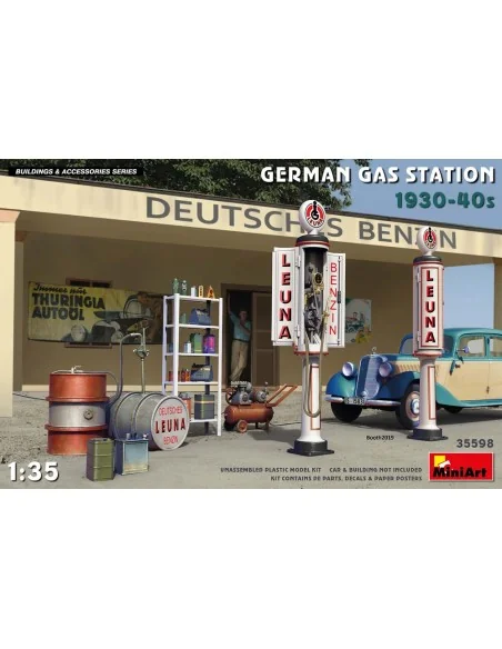 German Gas Station 1930-40s, 1/35 - MiniArt 35598