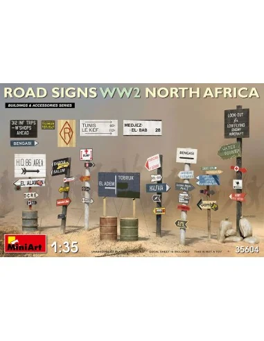 Road Signs WW2 (N.Africa), 1/35 - MiniArt 35604