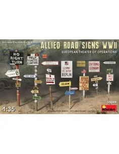 Allied Road SignsWWII. European Theatre of Oper., 1/35 - MiniArt 35608