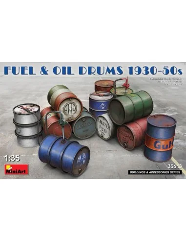 Fuel & Oil Drums 1930-50s, 1/35 - MiniArt 35613
