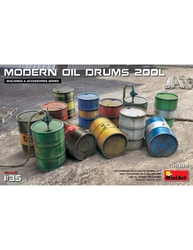 Modern Oil Drums (200l), 1/35 - MiniArt 35615
