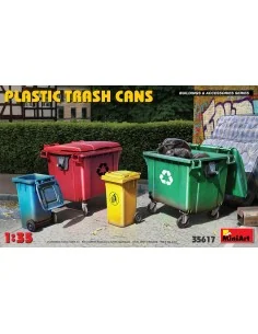 Plastic Trash Cans, 1/35 - MiniArt 35617